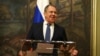 RUSSIA -- Russia's Foreign Minister Sergei Lavrov attends a news briefing after a meeting with China's State Councilor Wang Yi in Moscow, Russia September 11, 2020. 