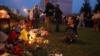 Tatarstan -- Kazan -- Memorial by the school where shooter killed seven students and their teacher -- 11May2021 