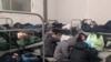The temporary detention center for foreign citizens in the village of Sakharovo (New Moscow), where the editor-in-chief of Mediazona, Sergei Smirnov, was brought. Photo: Telegram channel "Protest MSU"